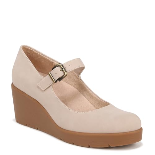 Naturalizer Women's Adore Mary Jane Flat, Porcelain, 7.5