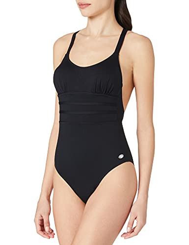 Maillot de bain une pièce noir N1003 HAUTE PRESSION confort taille 46