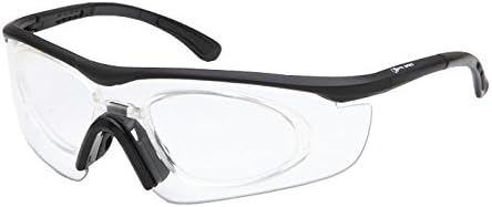 Cristal de seguridad Pro Ride Z87.1+ con clasificación de seguridad, negro con inserciones ópticas