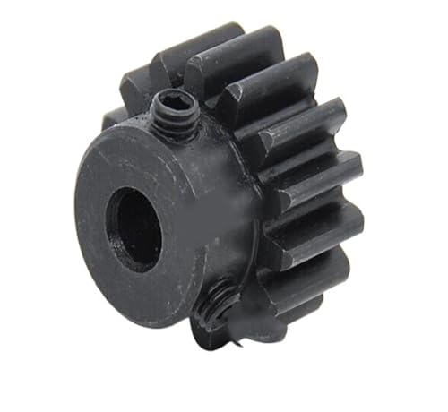 Bevel Gear Pinion Hardware Mechanical Spur Gear 1.5M 12T - 35T Metal Transmission Gear 45# Steel 1.5 Modulus 12 15 20 25 30 35 Teeth Bore 5 6 8mm Surface Blackening(1.5M-20T-Bore 8mm)