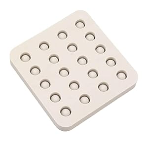 Beekeeping Rearing Box, Queen Rearing System Beekeeping Grafting Kit, Wax Queen Grafting Cups Silicone Beekeeping Beeswax Queen Cell Cups Making (4 Rows 96x92x14mm)