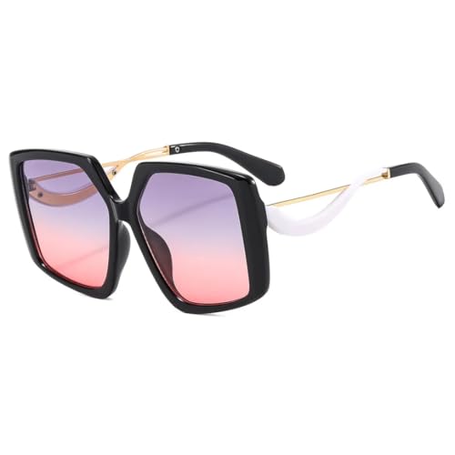Lunettes de soleil rétro UV400 pour femme avec charnières en métal