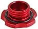 BADASS SHARKS Aluminum Oil Cap Tank Cap For Car Accessories Civic Subaru Impreza Sti Multicolor Honda Fuel Fit Accord Oil Gas Discovery Sports (Red 1)