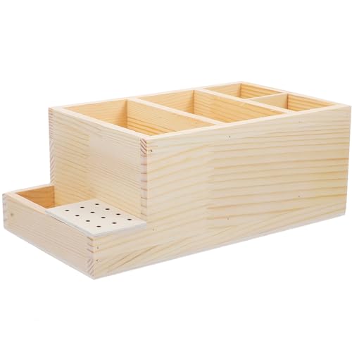 Soporte para taladro de uñas contra el desorden: caja de madera compacta 2