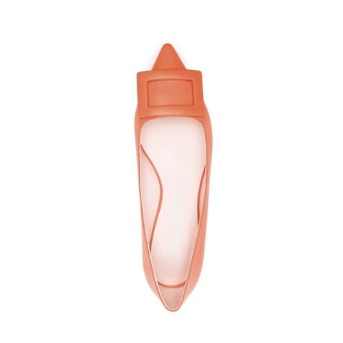 Women's Ballet Flats with Elegant Pointed Toe Square Buckle Detail Shoes3