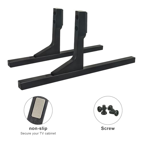 AIDITIYMI TV Base Stand, TV Stand Legs Replacement Compatible with Hisense 85UX 85U9HUA 85 Inch Class UX Series Mini-LED ULEDX ULED UHD 4K Ultra HD Smart Google TV - TV Stand Base with Screws by AIDITIYMI - Image 5