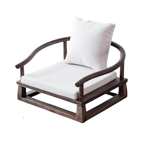Chaise tatami ergonomique en bois avec fauteuil de méditation bas