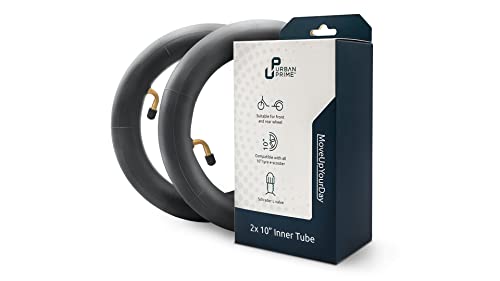 Urban Prime Inner Tube 10'' X2, Air Camera Kit for Electric Scooters 10 Inch Unisex Adult, Black, 10 pollici