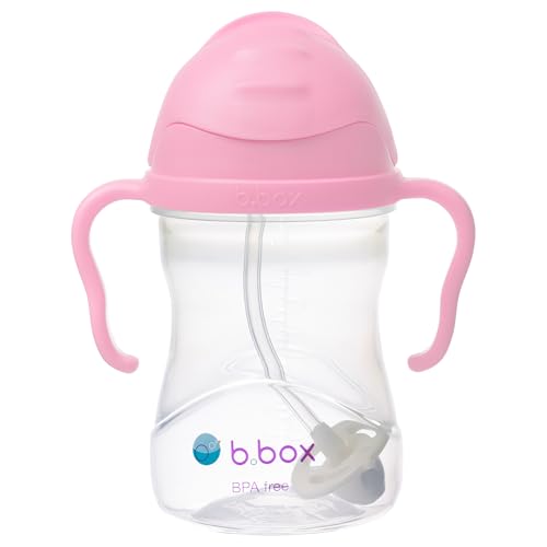 b.box Sippy Cup | Drink from Any Angle | Fliptop, Weighted Straw, Leak Proof & Easy Grip | BPA Free, Dishwasher Safe | from 6m+ | 240ml