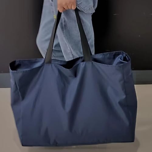 FLEXMAN Hand Luggage Bag, Waterproof Personal Item Bag, 19.7X5.5X15.7in Large Capacity Foldable Neoprene Overnight Bag for Traveling Business Awaiting Childbirth (Navy Blue)3