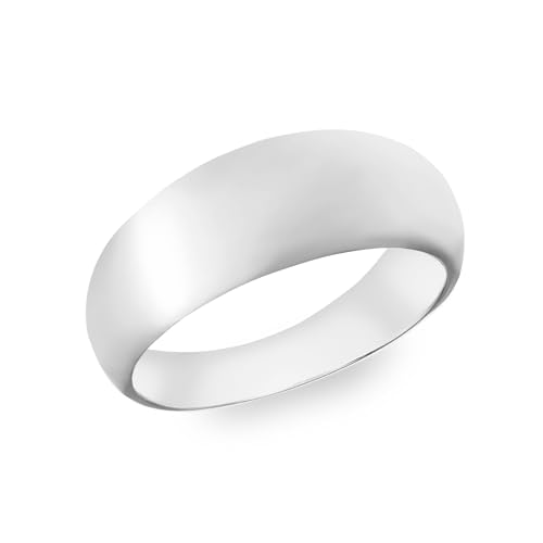 Bague dôme polie Tuscany Silver anneau confortable pour sublimer les mains féminines