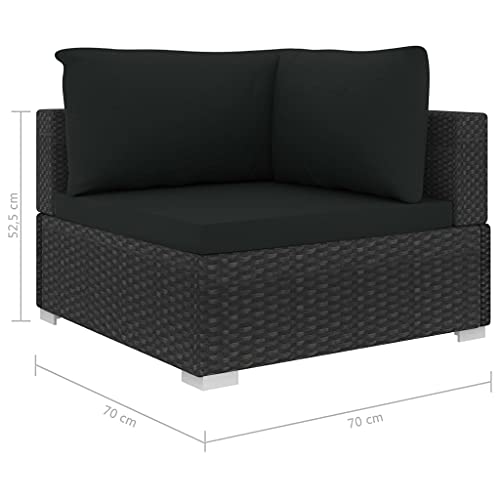 Gecheer 11-TLG. Garten Lounge Set mit Auflagen,Gartenmöbel Set, Loungemöbel Garten Rattan, Lounge Gartenmöbel Set… – Bild 5
