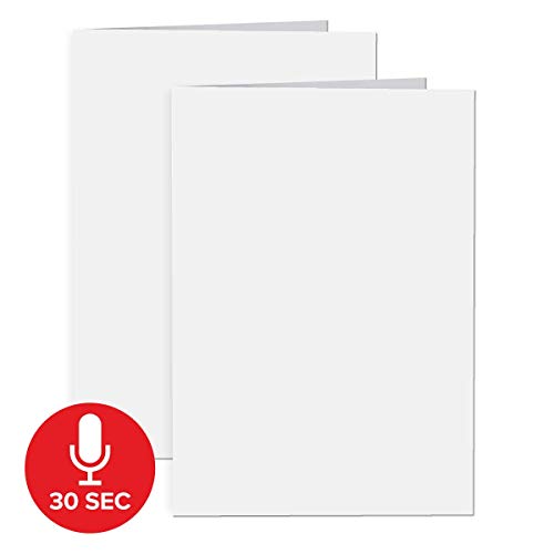 2 Pack, Inventiv 30 Second Recordable DIY Greeting Card, Voice Recorder Module, Blank