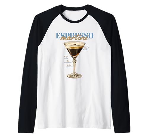 Vintage Espresso Martini Drink O'Clock Cocktail Tropical Manche Raglan