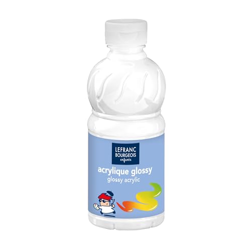 Lefranc Bourgeois - Acrylique liquide brillante Glossy pour enfants- 250ml Blanc