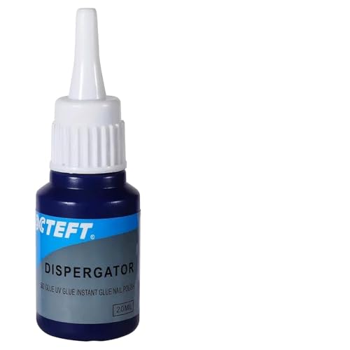 Removedor de Pegamento UV - Disolvente Fuerte 20ml, Secado Instantáneo para Uñas de Gel y Cianoacrilato, Limpiador Adhesivo Profesional sin Ácido | Aplicación en la industria de pisos metálicos