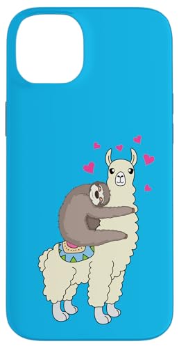 Carcasa para iPhone 14 Plus Perezoso Divertido Con Hermosa Alpaca Favorito Animal Amor ZOO