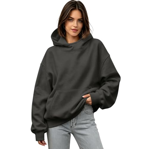 Funnel Neck Hoodie Women Oversized Mock Neck Sweatshirt Fall Outfits - image 1