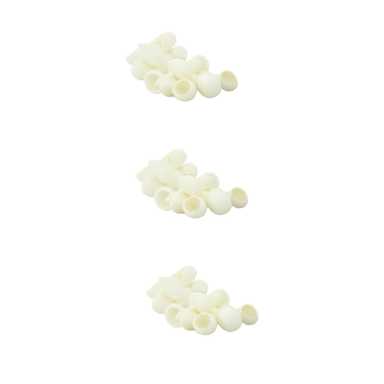 DOITOOL 600 Piezas De De Seda Para Frotar Los Dedos Limpieza De Seda Belleza Bolas Faciales Accesorios Faciales Exfoliante De De Seda Natural Plato De Monómero De