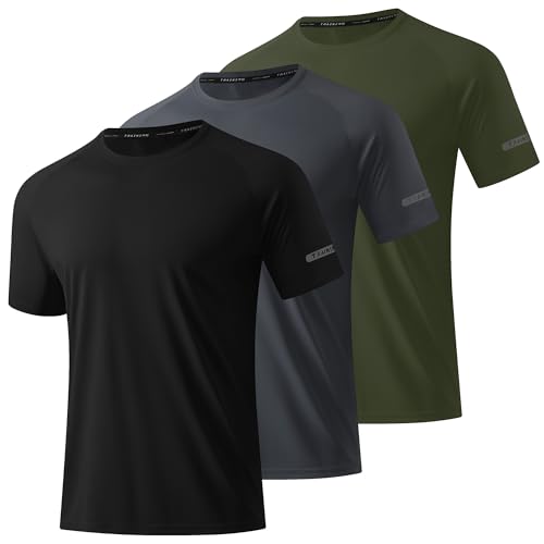 DEHORU 3 Pack T-Shirt Homme Anti-UV