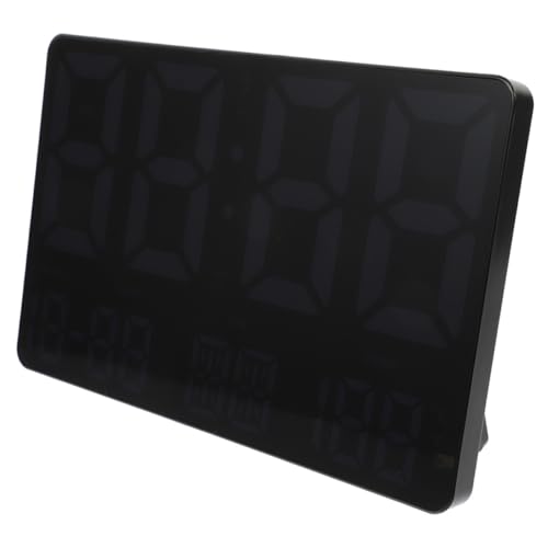 Happyyami Large Digital Wall Clock Temperature Humidity Led Display Weather Forecast Office Clock