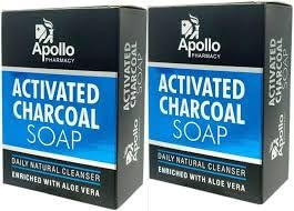 Activated Charcoal Soap with Daily Natural Cleanser, Each Soap 125g (Pack of 2)-picture-33