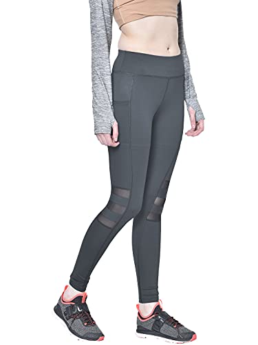 Image of CHKOKKO Women's High Rise Regular Fit Polyester Blend Sports Leggings (JSSTIGHT)