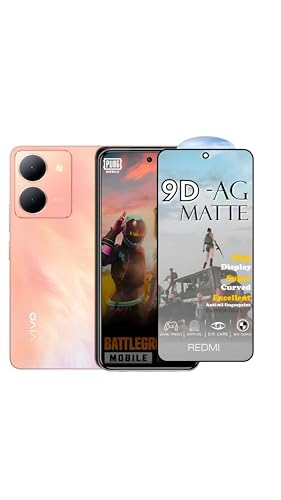 Image of Premium Tempered Glass for Vivo y36 (matte finish glass, Pack of 1) Full Screen Coverage gaming matte Screen Protector Guard (vivo y36)