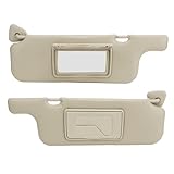 Car Sun Visor, Beige Mirror Sun Shielding Durable for Corolla 2001 To 2007