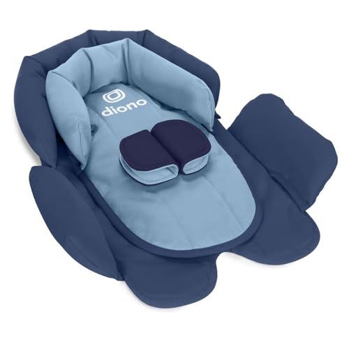 Diono Cuddle Soft 2-in-1 Head Support, Comforting Head and Body Support for Babies, Converts depending on Infants Size, Blue Surge