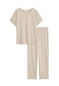 Marks & Spencer Bedrucktes Schlafanzugset Mit Hohem Baumwollanteil Damen M