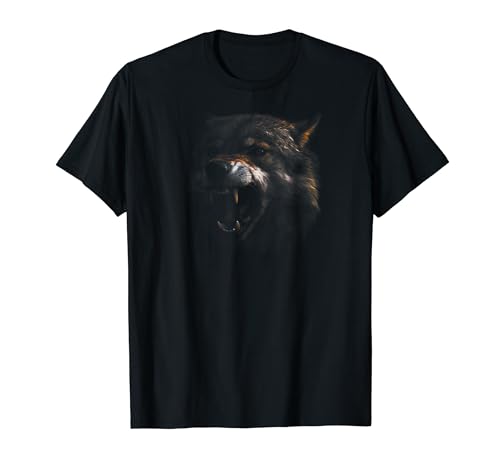 Lone Wolf Moon Howling Wolf Pack Head Wolves Howl Camiseta