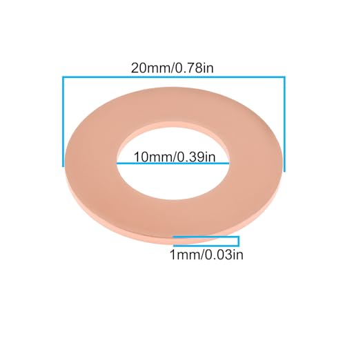 SG Store 10 Stück Dichtring Ölablassschraube Auto Ölablassschraube Dichtung A1402710060 Kompatibel mit Mercedes-Benz 722.6 20x10x1mm