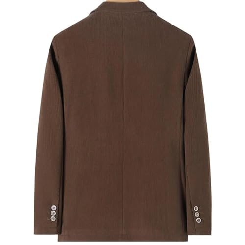 Men's Autumn Winter Thicken Solid Color Coat Business Casual Office Daily Comfortable Suit Jacket3