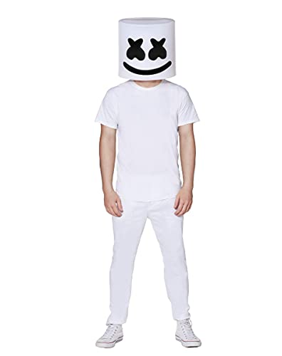 Spirit Halloween Marshmello Adult Light-Up Full Mask | Officially Licensed | Halloween Costume Accessory | Easy Costume3
