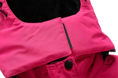 Image of MOERDENG Women's Waterproof Ski Jacket Warm Winter Coat Hooded Snowboarding Jacket Snow Coat