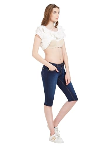 Image of KRAUS JEANS Women's Slim Fit Mid-Rise Capri Length Jeans (WC-101)