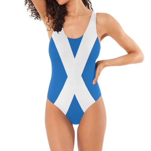 Maillot de bain Écosse femme en tissu élastique résistant