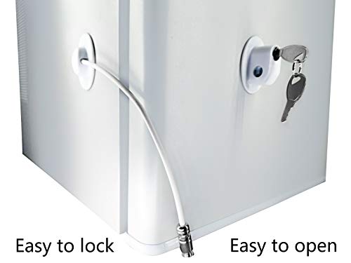 2 Pack Refrigerator Door Locks，Freezer Door Locks，File Drawer Cabinet Locks By Rezipo White With 4 Keys #TOP3