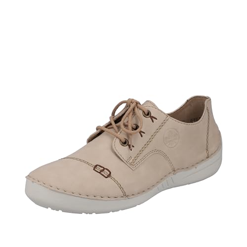 Preisvergleich Produktbild Rieker Damen 52520 Schnürhalbschuhe, Beige, 40 EU