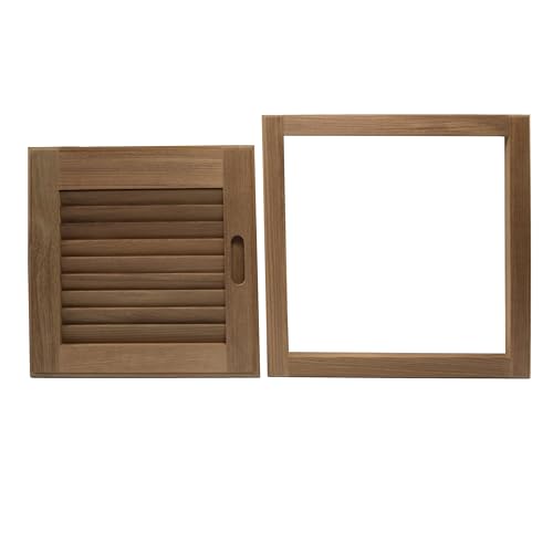 Porte et cadre en teck ouverture gauche menuiserie bois interieur