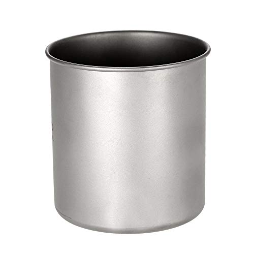 DECDEAL 400 ml Titanium Cup Outdoor Portable Camping Picnic Caneca de copo de água com alça dobrável