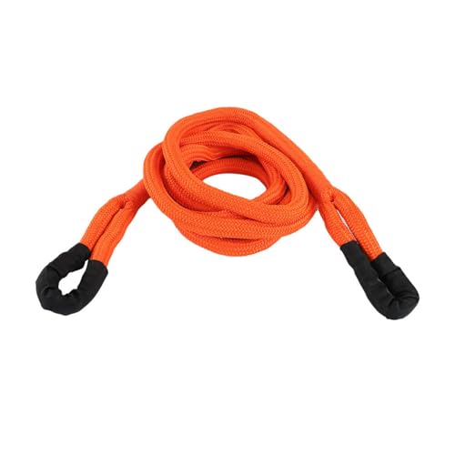 1 in x 20 ft 30 K LBS Orange Kinetic Energy Truck Tow Recovery Rope Replacement for UTV ATV SUV Truck Car Tractor