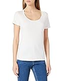 T-Shirt edc by ESPRIT Damen 041CC1K305 T-Shirt, Off White (110), L