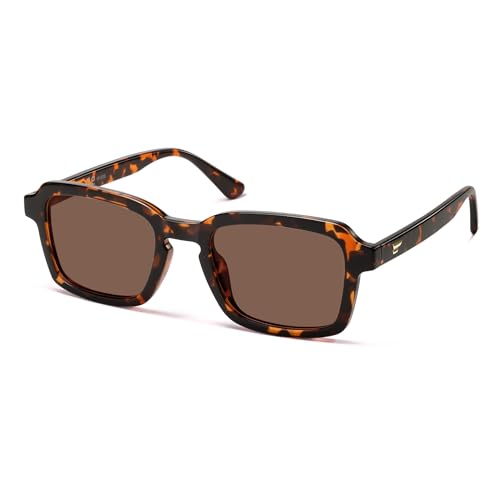 Image of VANLINKER Polarized Trendy Square Sunglasses for Women Men 2026 Retro Chic Cute Shades VL9849