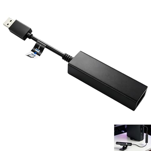 Adaptador PS5 VR, Convertidor Camara PS4 a PS5 para Consolas PS5 PS5 Pro PS5 Slim Juegos PS VR, USB 3.0 con Indicador LED Fácil Conexión Plug and Play Conserva Funcionalidad de Seguimiento Movimiento