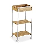 versa minden mobile bagno, mobiletto bagno salvaspazio, mobiletti, scaffale da bagno con 2 ripiani, misure (a x l x l) 81 x 40 x 29,5 cm, legno, colore marrone e bianco