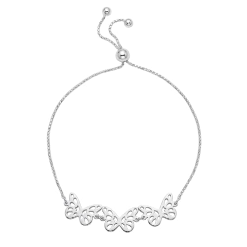 Image of TRUESILVER ACPL 925 Sterling Silver BIS Hallmarked Adjustable Sliding Bolo Bracelet for Women and Girls