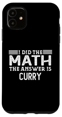 Carcasa para iPhone 11 La respuesta es curry divertido profesor de matemáticas estudiante