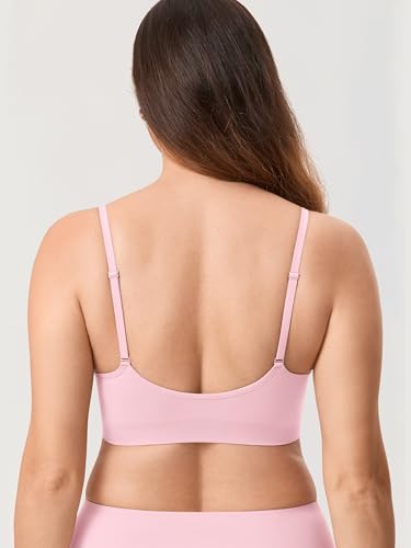 Image of MOMANDA Seamless Nursing Bras for Breastfeeding | Maternity sleep bralettes, V neck, Wireless, Comfortable, For women